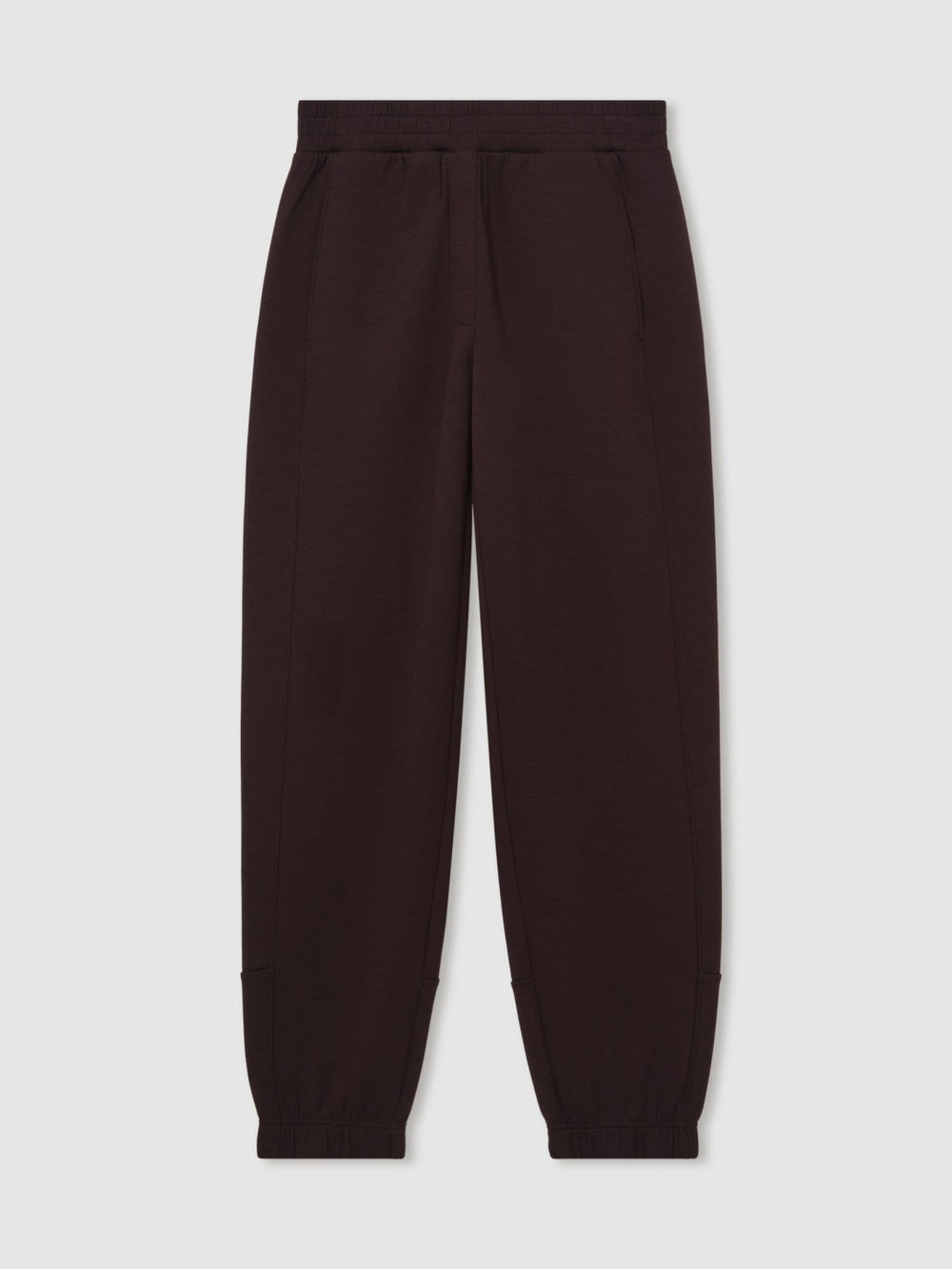 Reiss | Tapered Elasticated-Waist Joggers in Plum