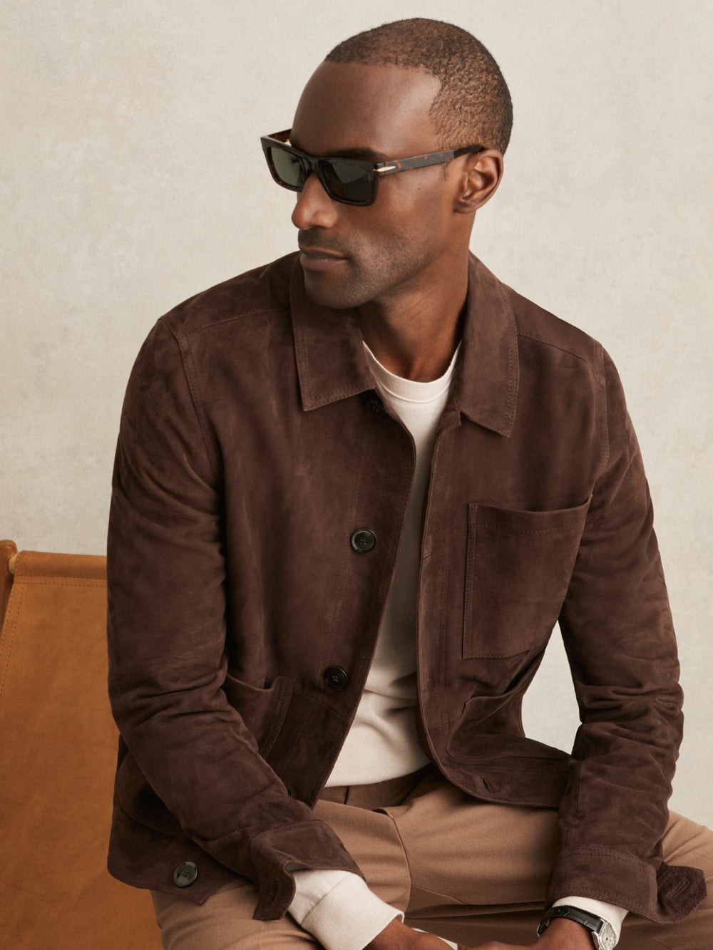 Reiss | Jacket in Chocolate Brown