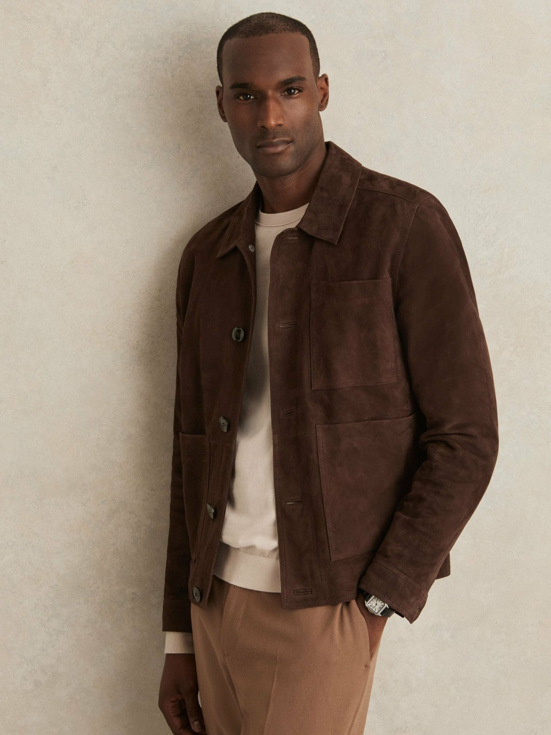 Reiss | Jacket in Chocolate Brown