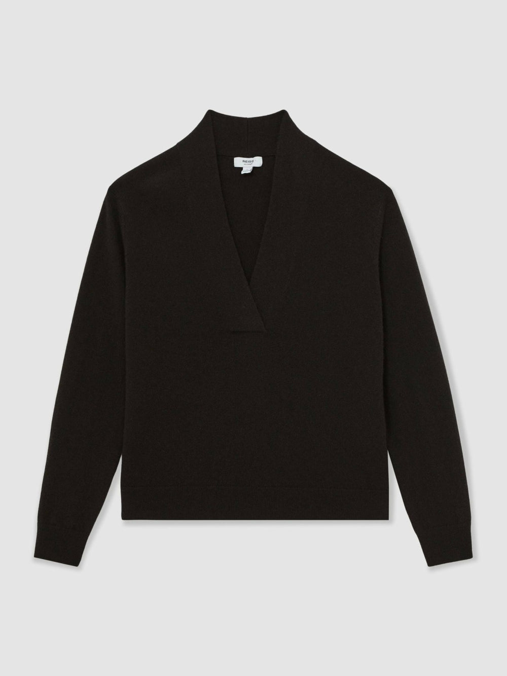 Reiss | Cashmere V-Neck Jumper in Chocolate Brown