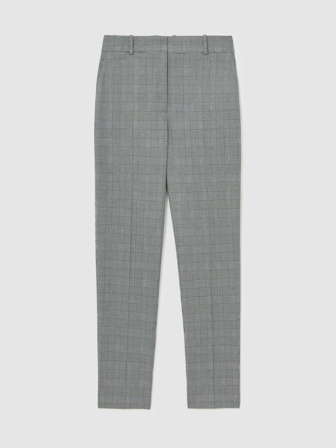 Reiss | Petite Check Slim-Fit Suit Trousers in Grey