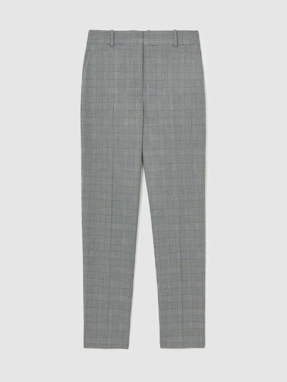 Reiss | Petite Check Slim-Fit Suit Trousers in Grey