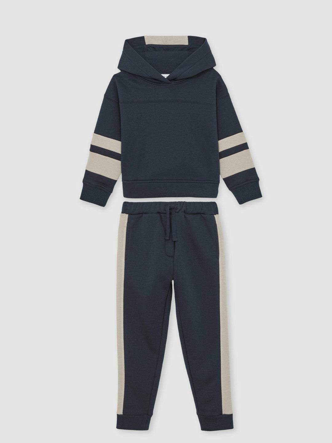 Reiss | Cotton-Blend Joggers and Hoodie Set in Navy