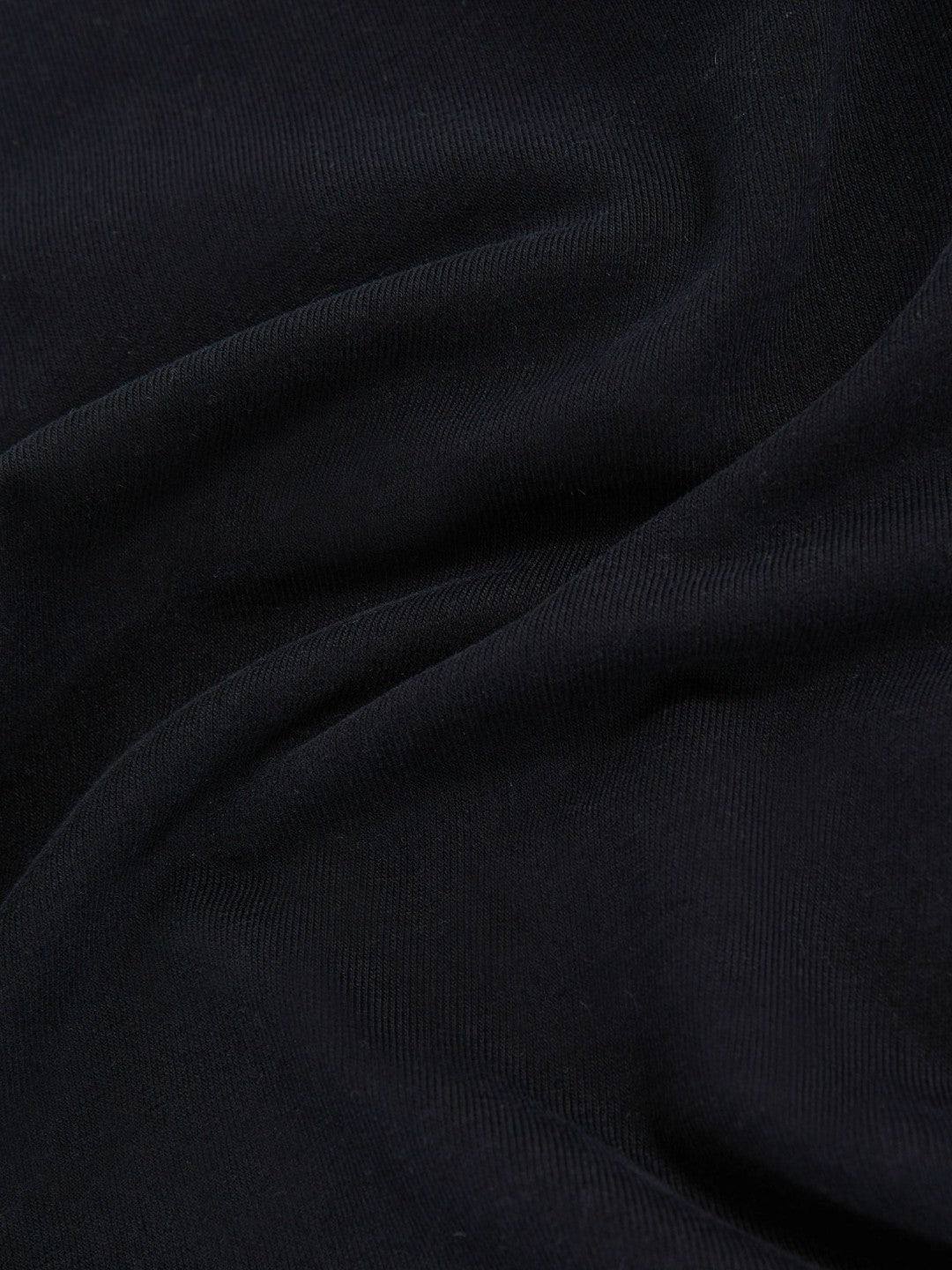 Reiss | Cotton Crew-Neck Long-Sleeve T-Shirt With Stretch in Black