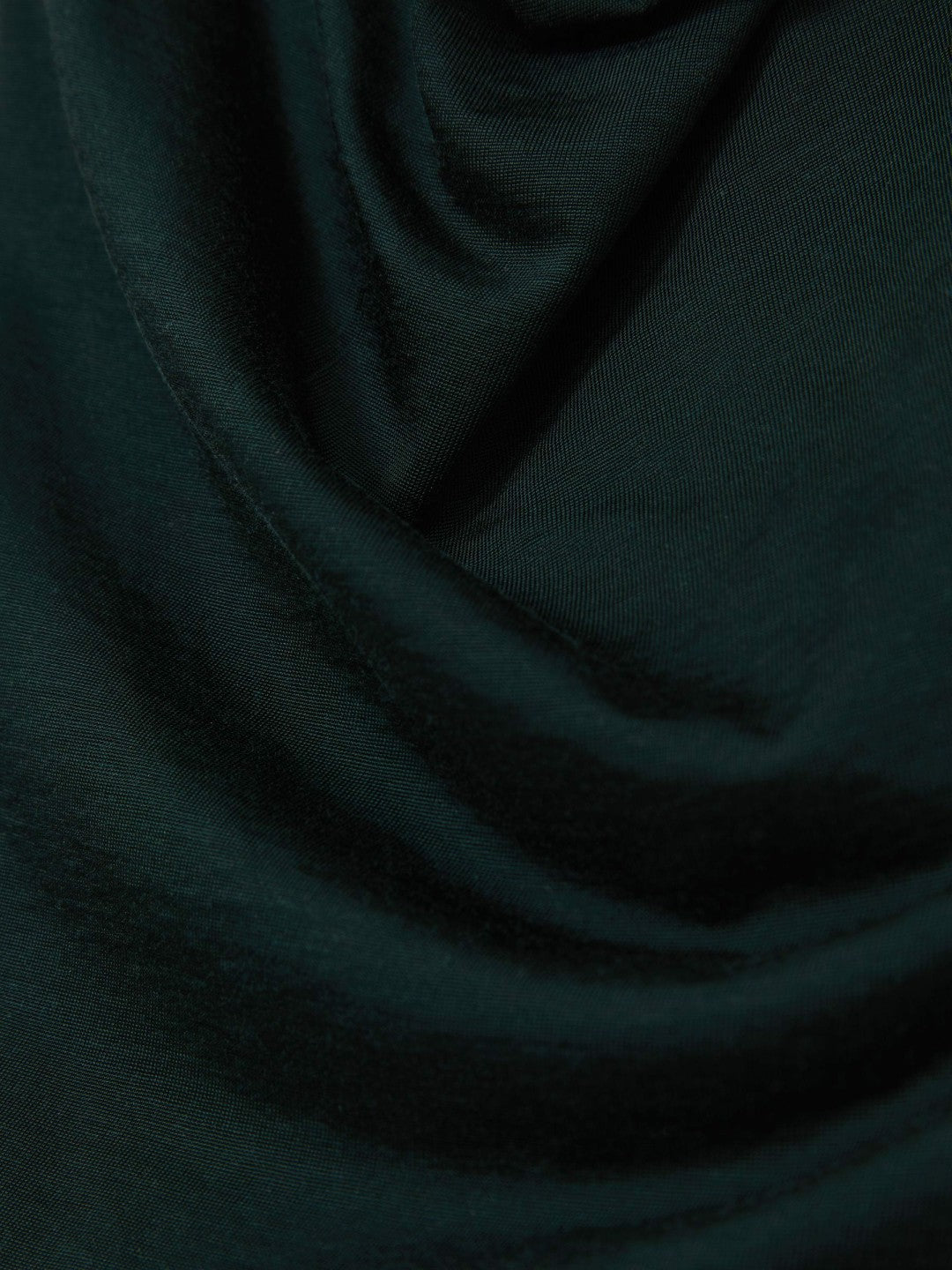 Reiss | Cotton-Blend Cowl-Neck Sleeveless Top in Green