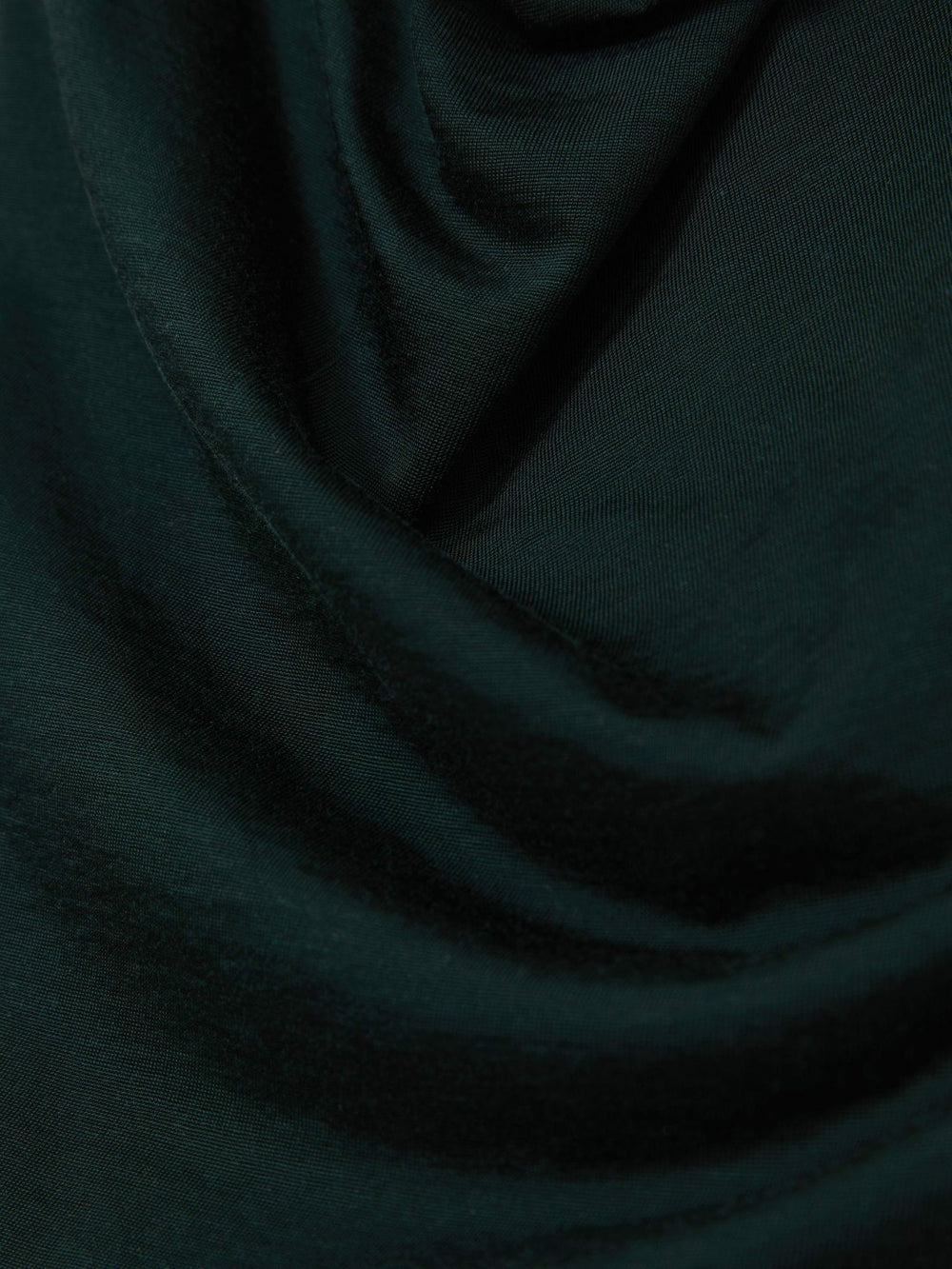 Reiss | Cotton-Blend Cowl-Neck Sleeveless Top in Green