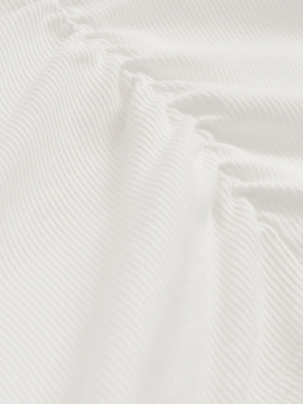 Reiss | Cotton Long-Sleeve Ruched T-Shirt with Stretch in White