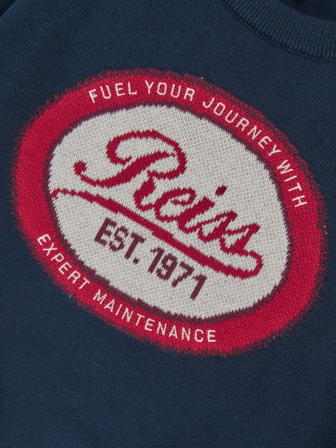 Reiss | 3-9 yrs Cotton Motor Cars Logo Jumper in Navy