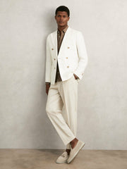 Reiss | Suede Tassel Loafers in Light Stone