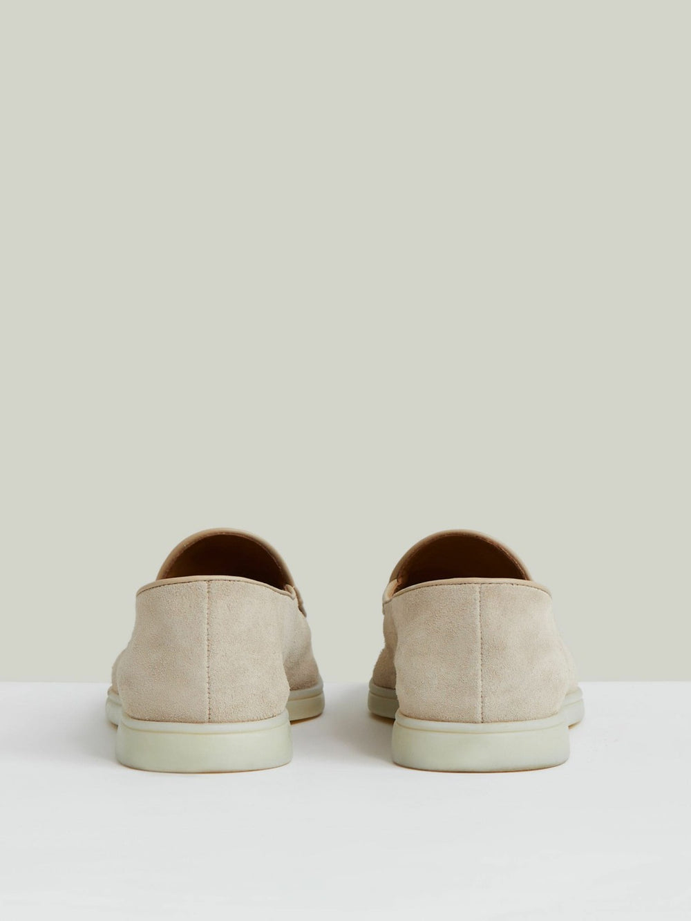 Reiss | Suede Tassel Loafers in Light Stone