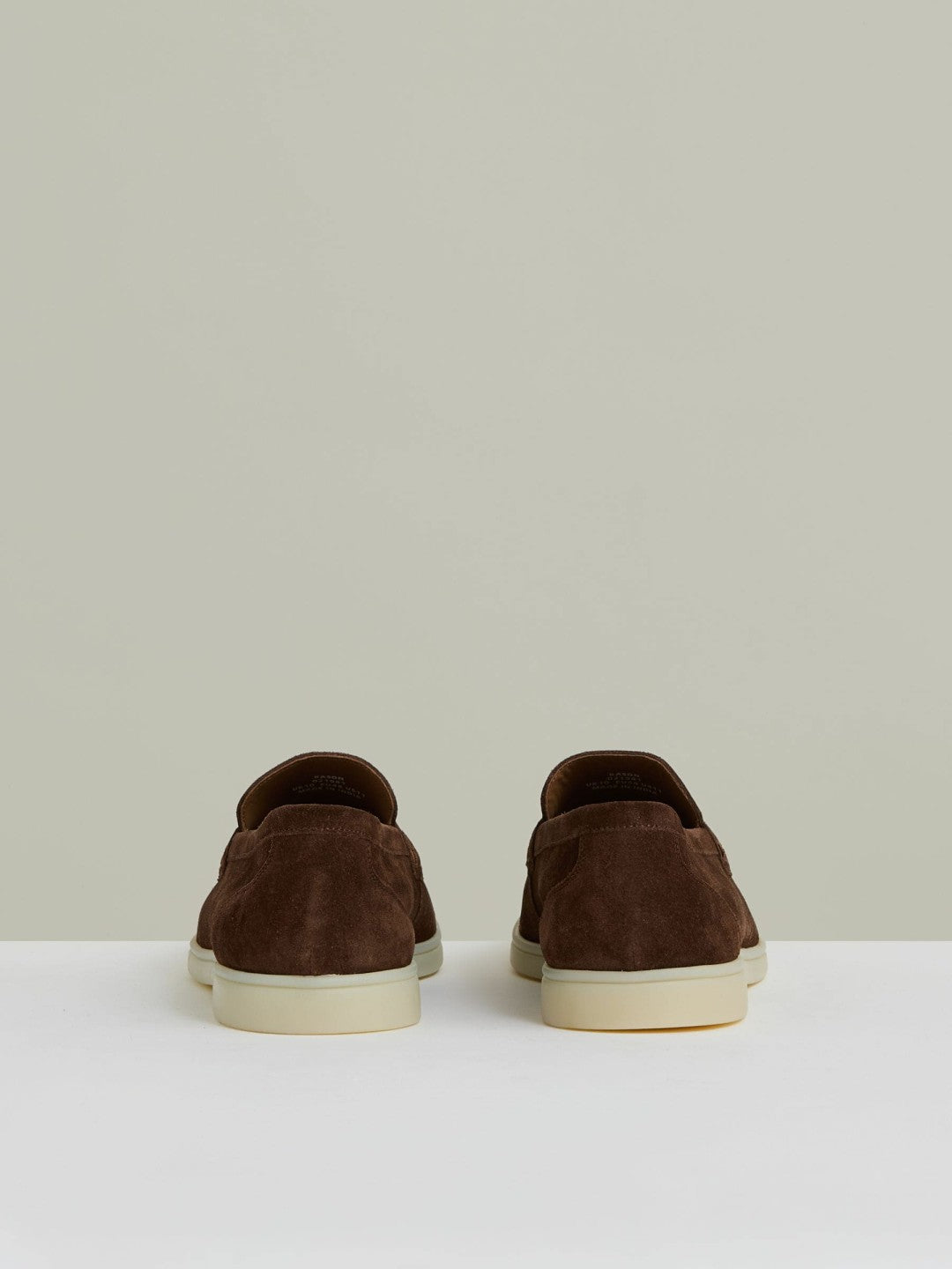 Reiss | Suede Slip-On Loafers in Chocolate Brown