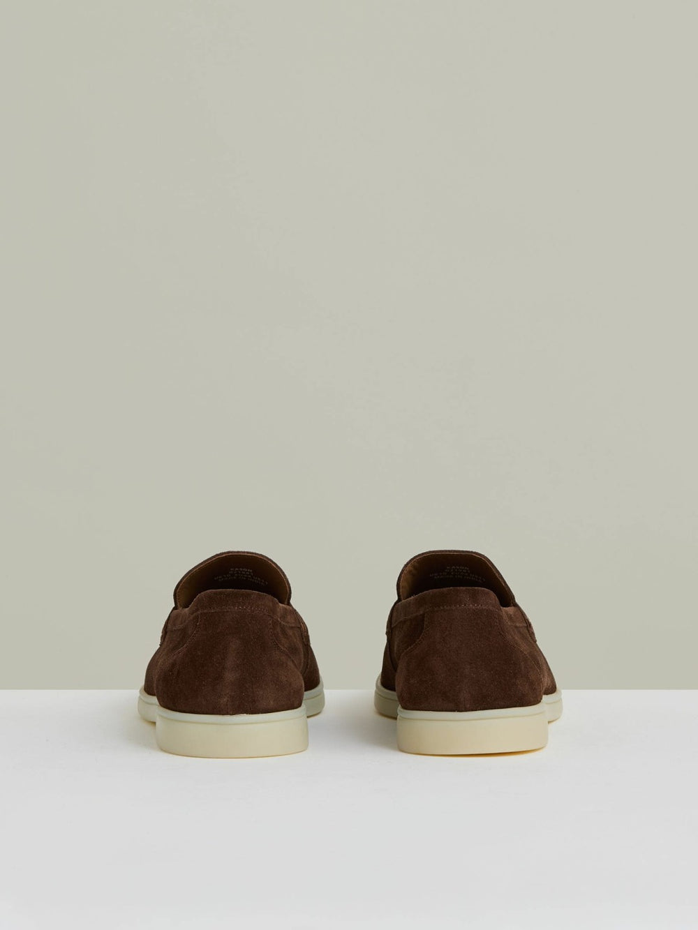 Reiss | Suede Slip-On Loafers in Chocolate Brown