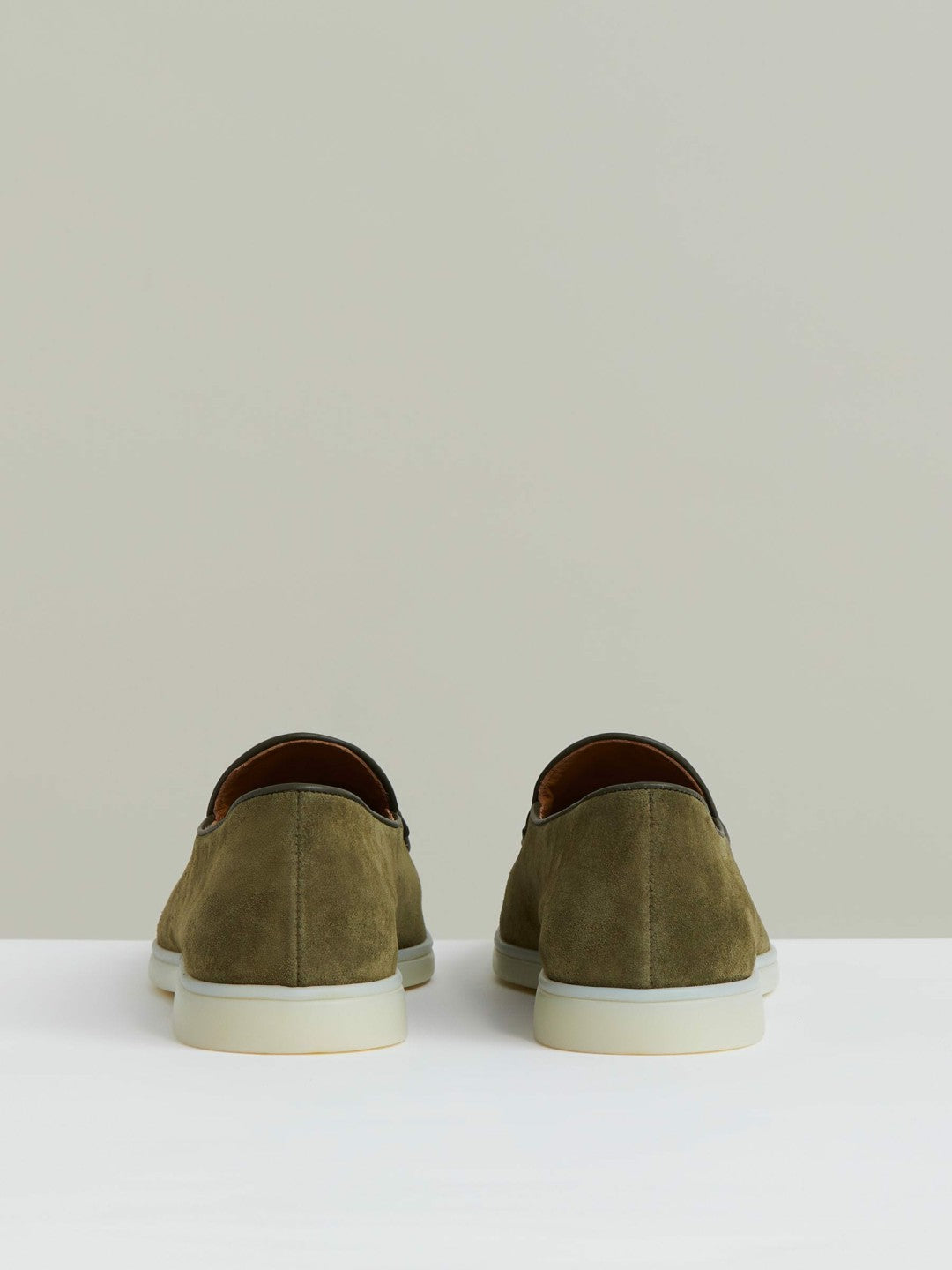 Reiss | Suede Tassel Loafers in Moss Green