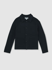 Reiss | 3-9 yrs Button-Through Knitted Cardigan in Navy