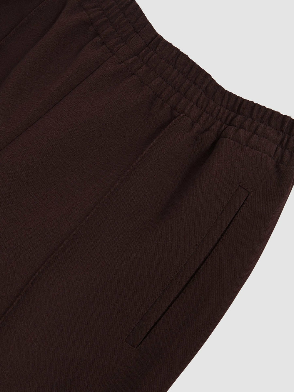 Reiss | Wide Leg Elasticated Waist Trousers in Burgundy