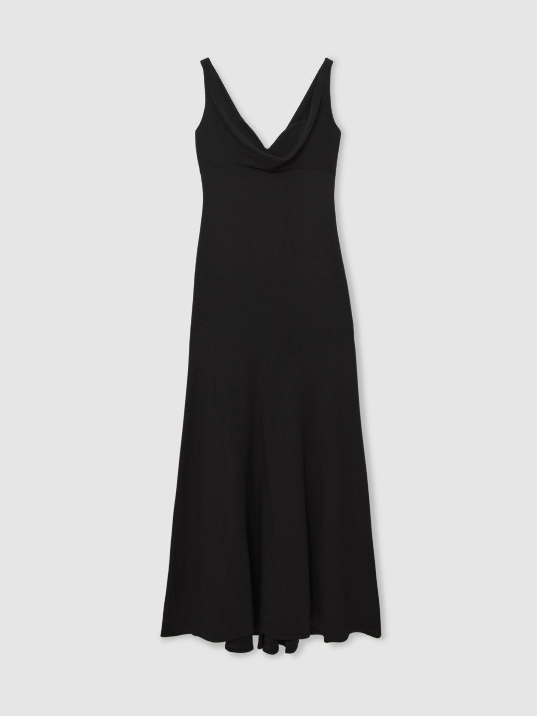 Reiss | Cowl-Neck Sleeveless Maxi Dress in Black