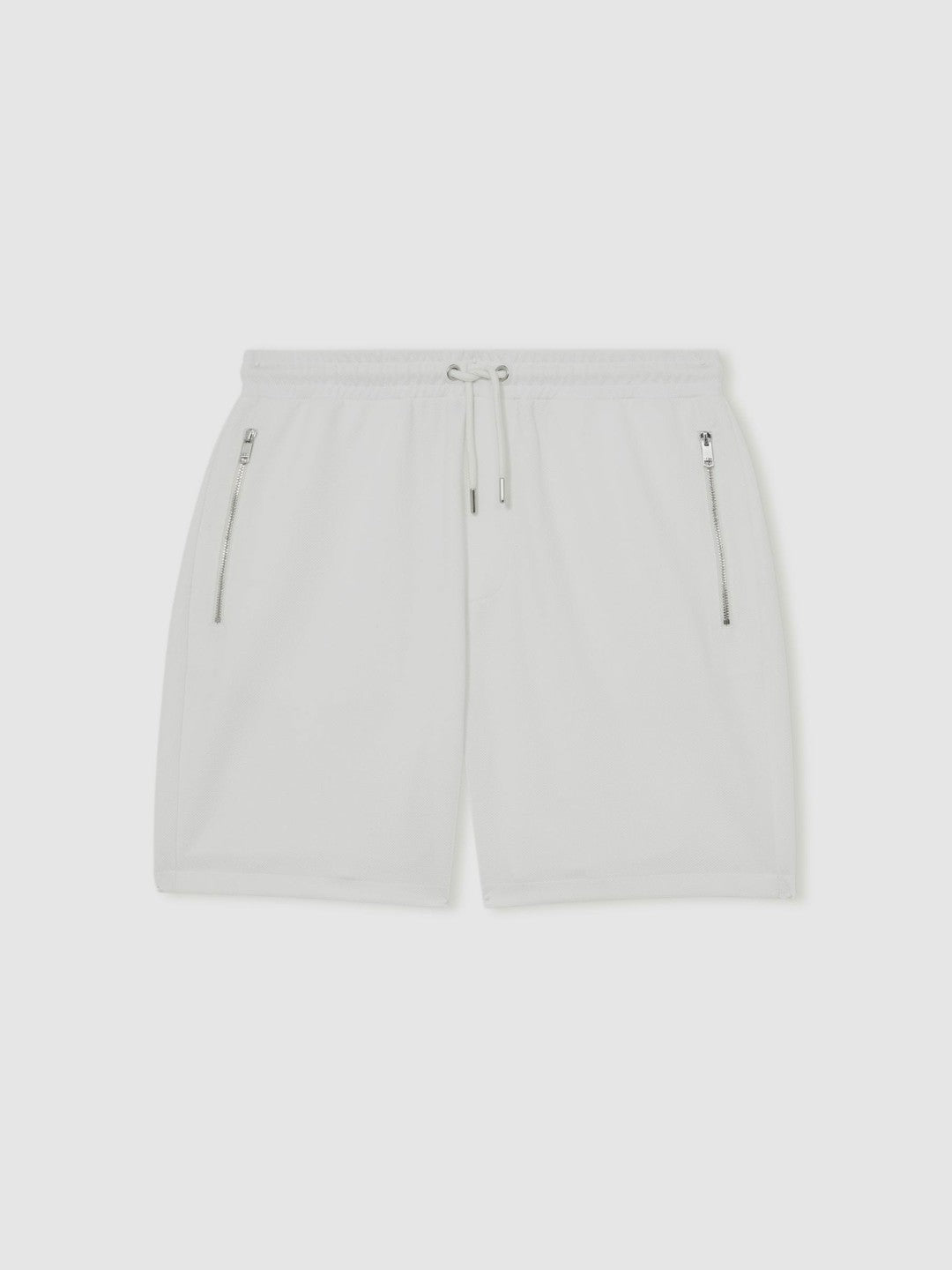 Reiss | Textured Drawstring Shorts in White