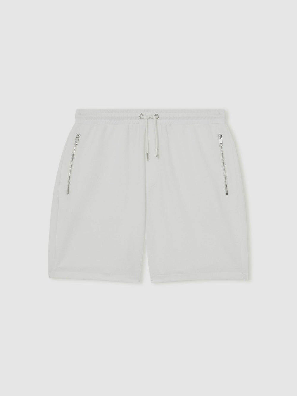 Reiss | Textured Drawstring Shorts in White