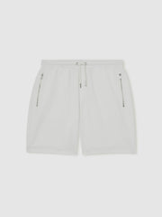 Reiss | Textured Drawstring Shorts in White