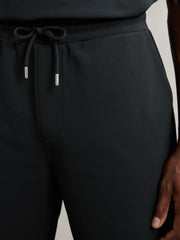 Reiss | Textured Drawstring Shorts in Navy