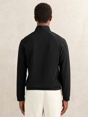 Reiss | Half-Zip Funnel-Neck Sweatshirt in Black