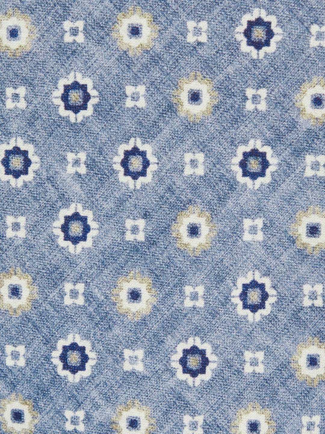 Reiss | Silk Floral-Medallion Tie in Soft Blue