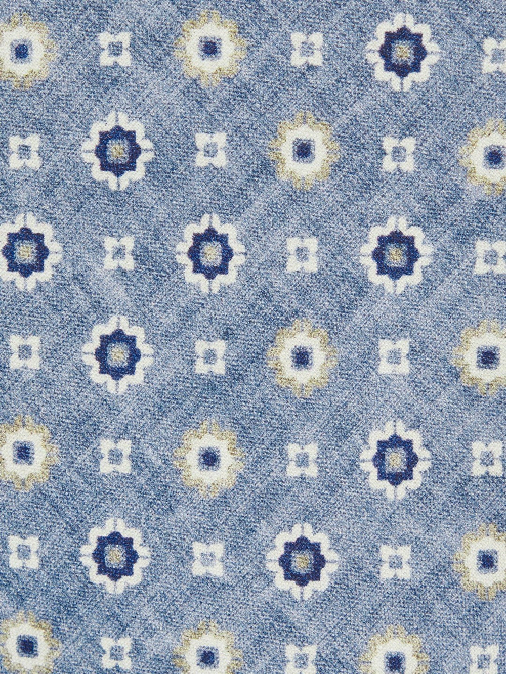 Reiss | Silk Floral-Medallion Tie in Soft Blue