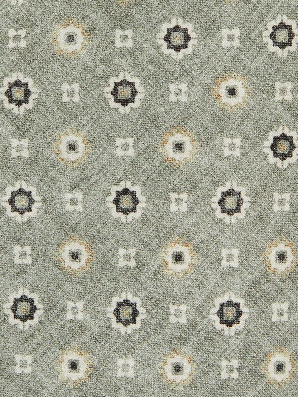 Reiss | Silk Floral-Medallion Tie in Soft Sage