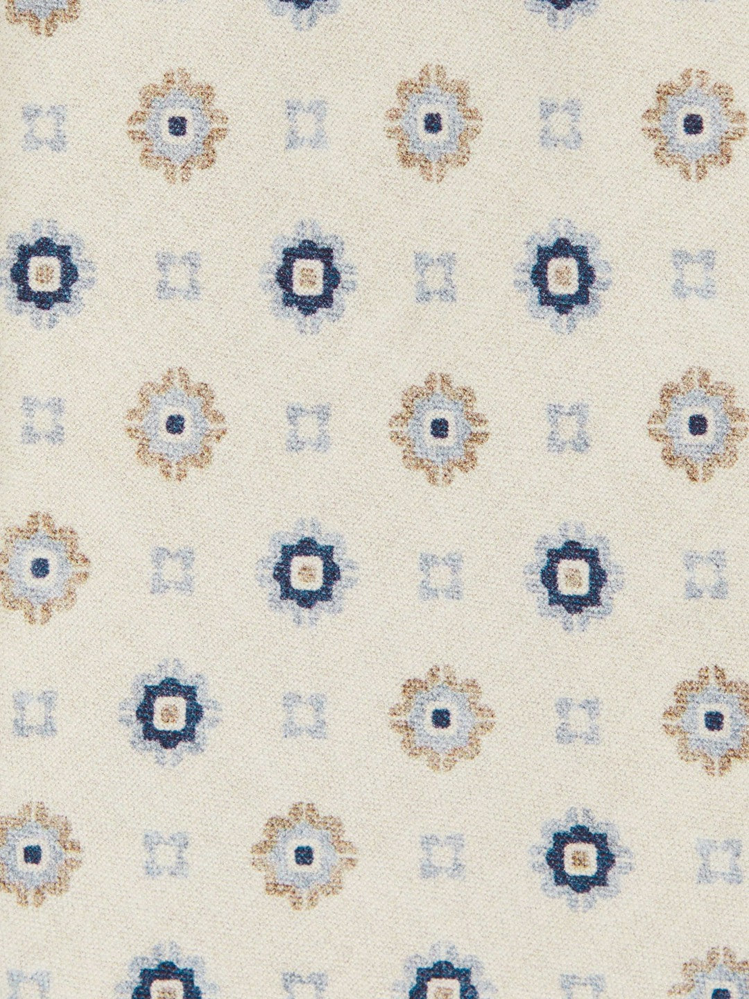 Reiss | Silk Floral-Medallion Tie in Ivory