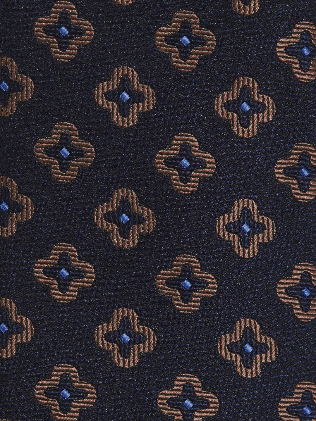 Reiss | Silk-Wool Floral-Medallion Tie in Navy