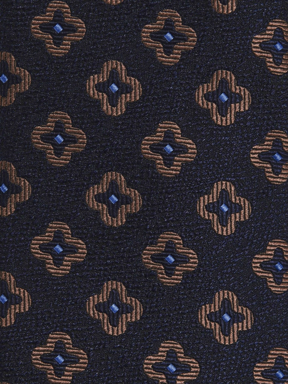 Reiss | Silk-Wool Floral-Medallion Tie in Navy