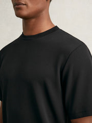 Reiss | Textured Crew-Neck T-Shirt in Black