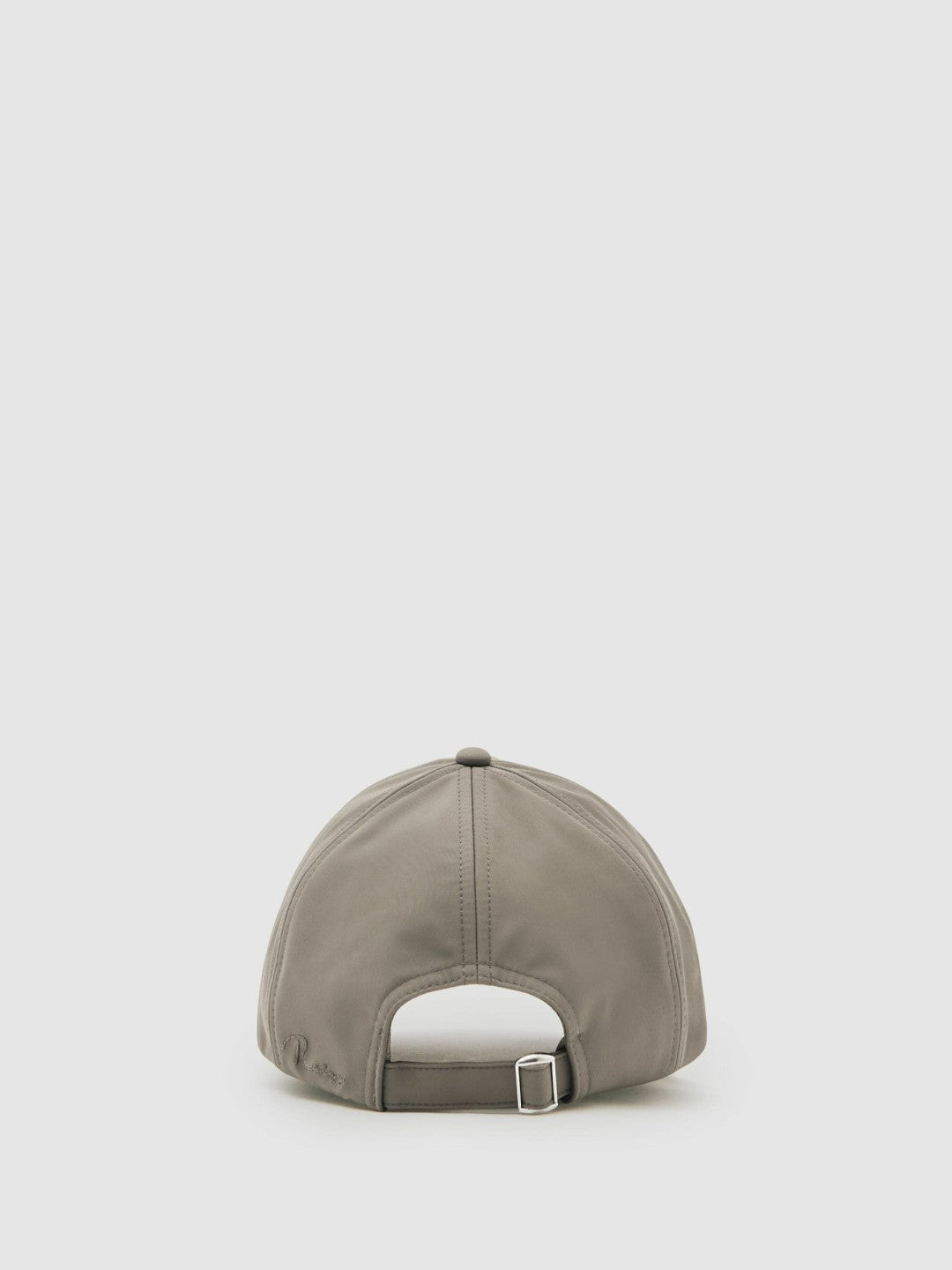 Reiss | Embroidered Logo Tech Baseball Cap in Mushroom Brown