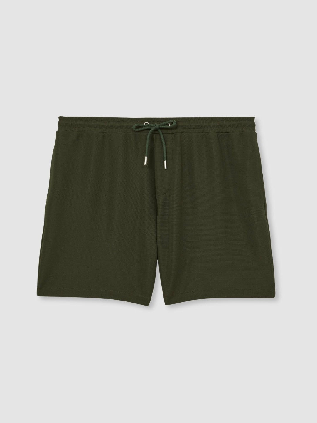 Reiss | Textured Drawstring Shorts in Green