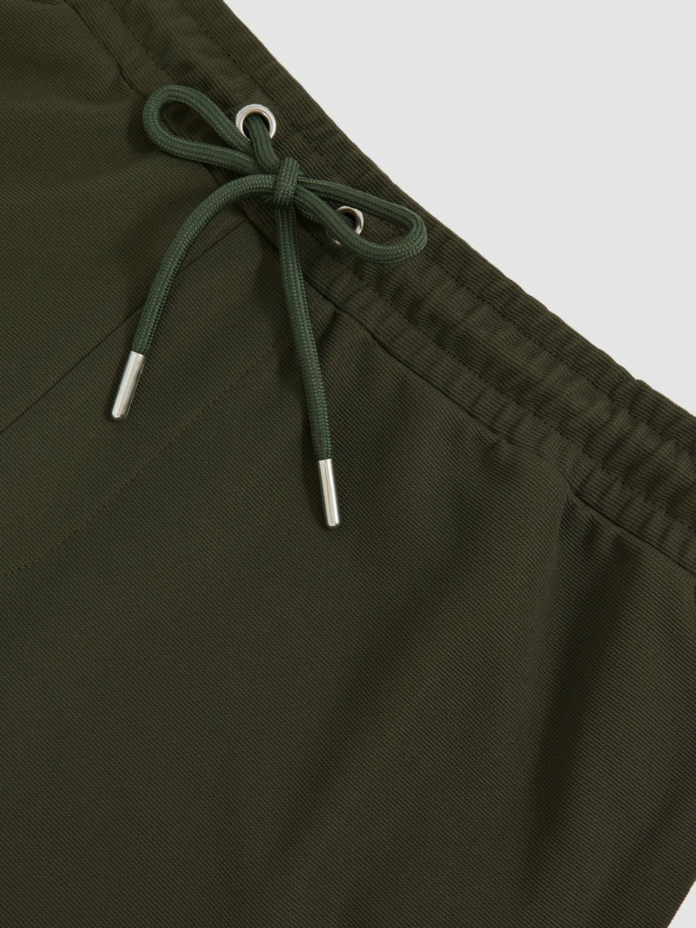 Reiss | Textured Drawstring Shorts in Green