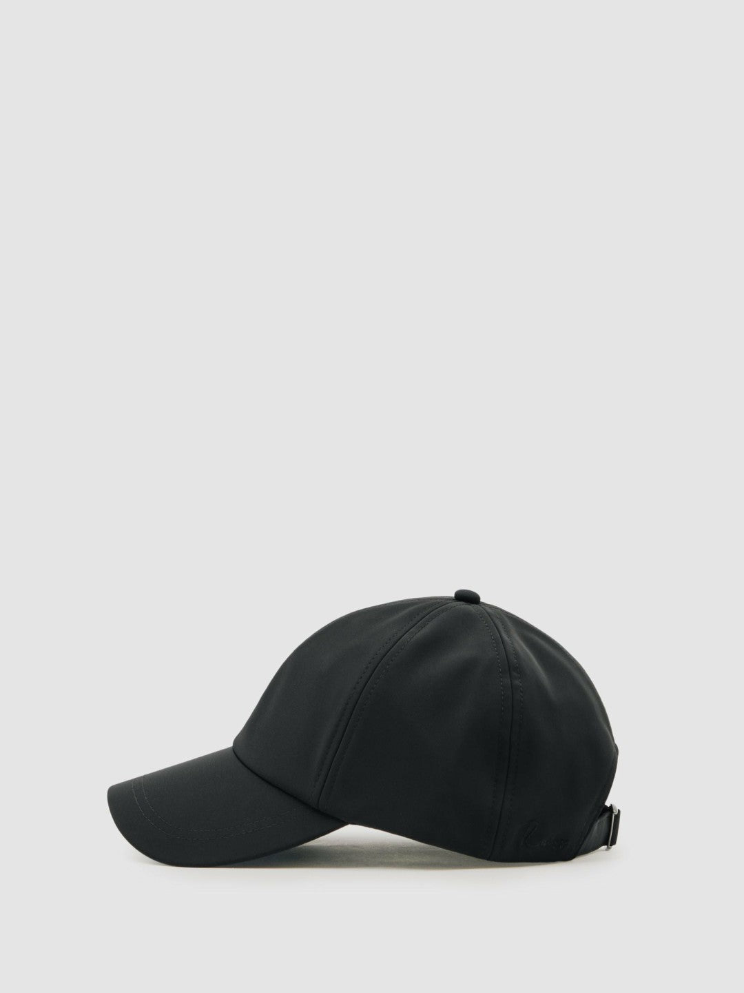 Reiss | Embroidered Logo Tech Baseball Cap in Black