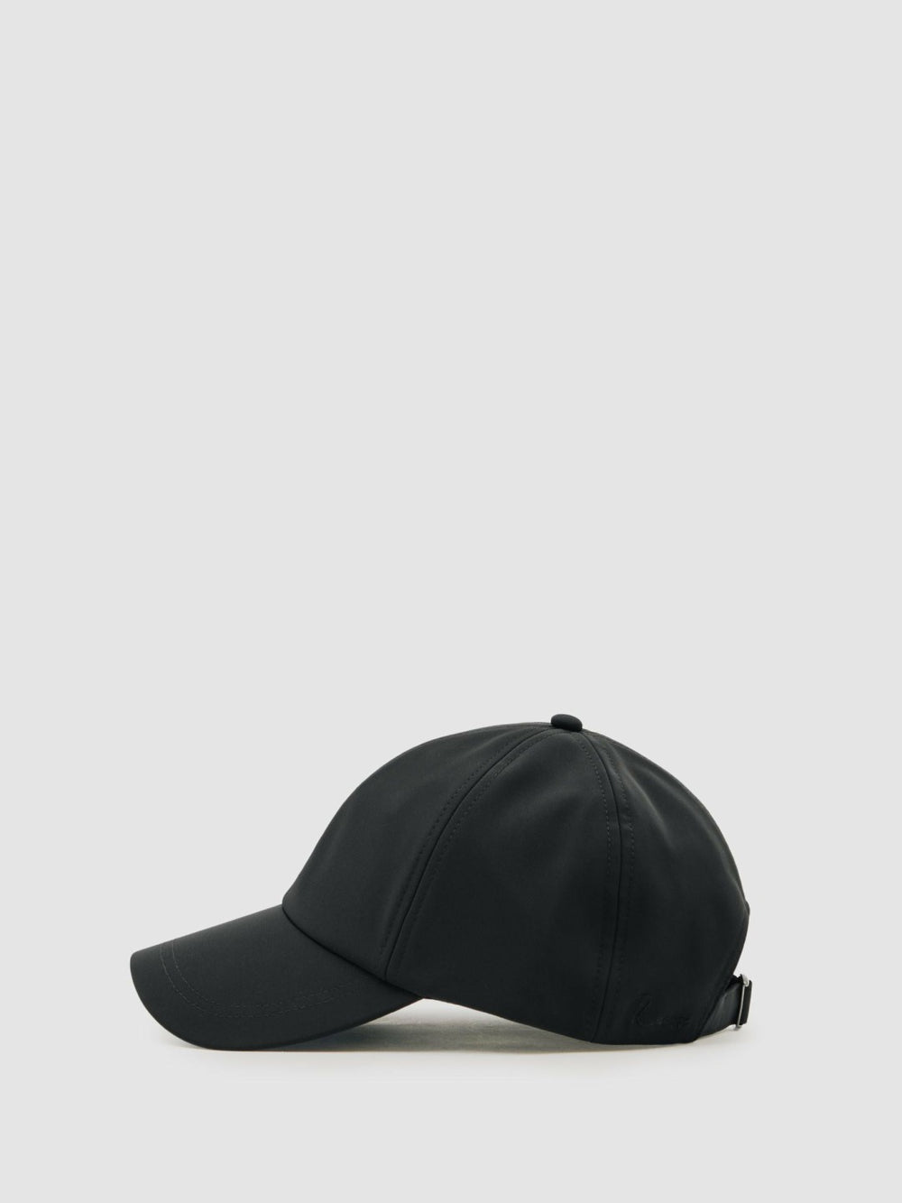 Reiss | Embroidered Logo Tech Baseball Cap in Black