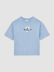 Reiss | 9-13 yrs Superman Metropolis Logo T-Shirt in Light Blue