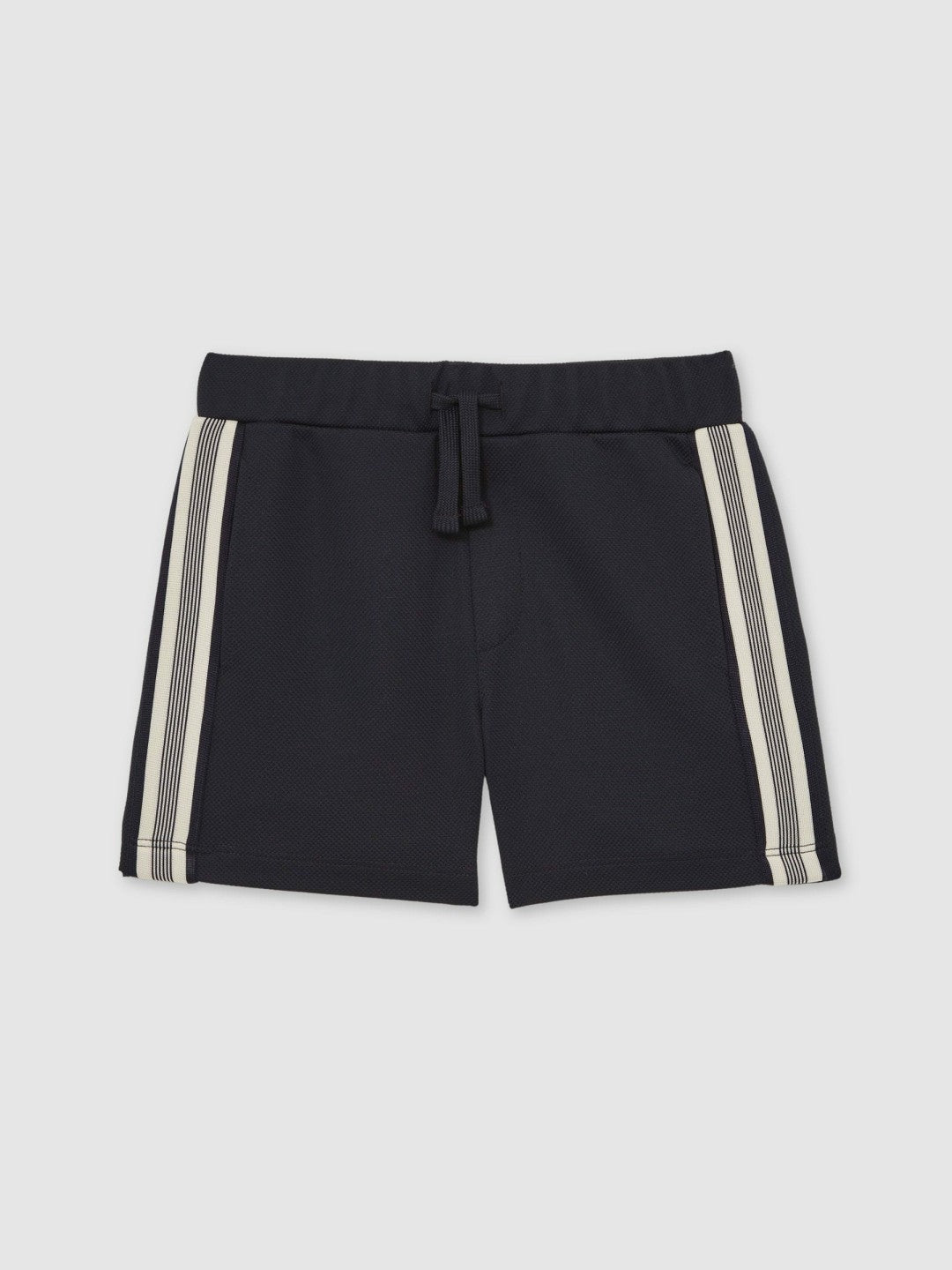 Reiss | 3-9 yrs Side Stripe Textured Shorts in Navy Blue