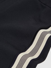 Reiss | 3-9 yrs Side Stripe Textured Shorts in Navy Blue