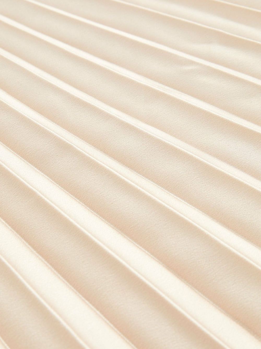 Reiss | Pleated Midi Skirt in Champagne Neutral