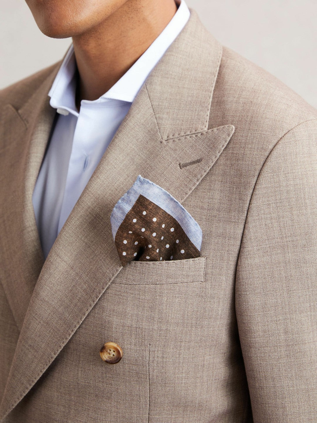 Reiss | Pocket Squares in Chocolate Brown