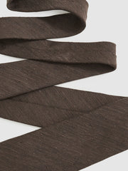 Reiss | Silk Blend Textured Tie in Chocolate Brown