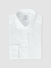 Reiss | Slim Fit Cotton Sateen Shirt in White