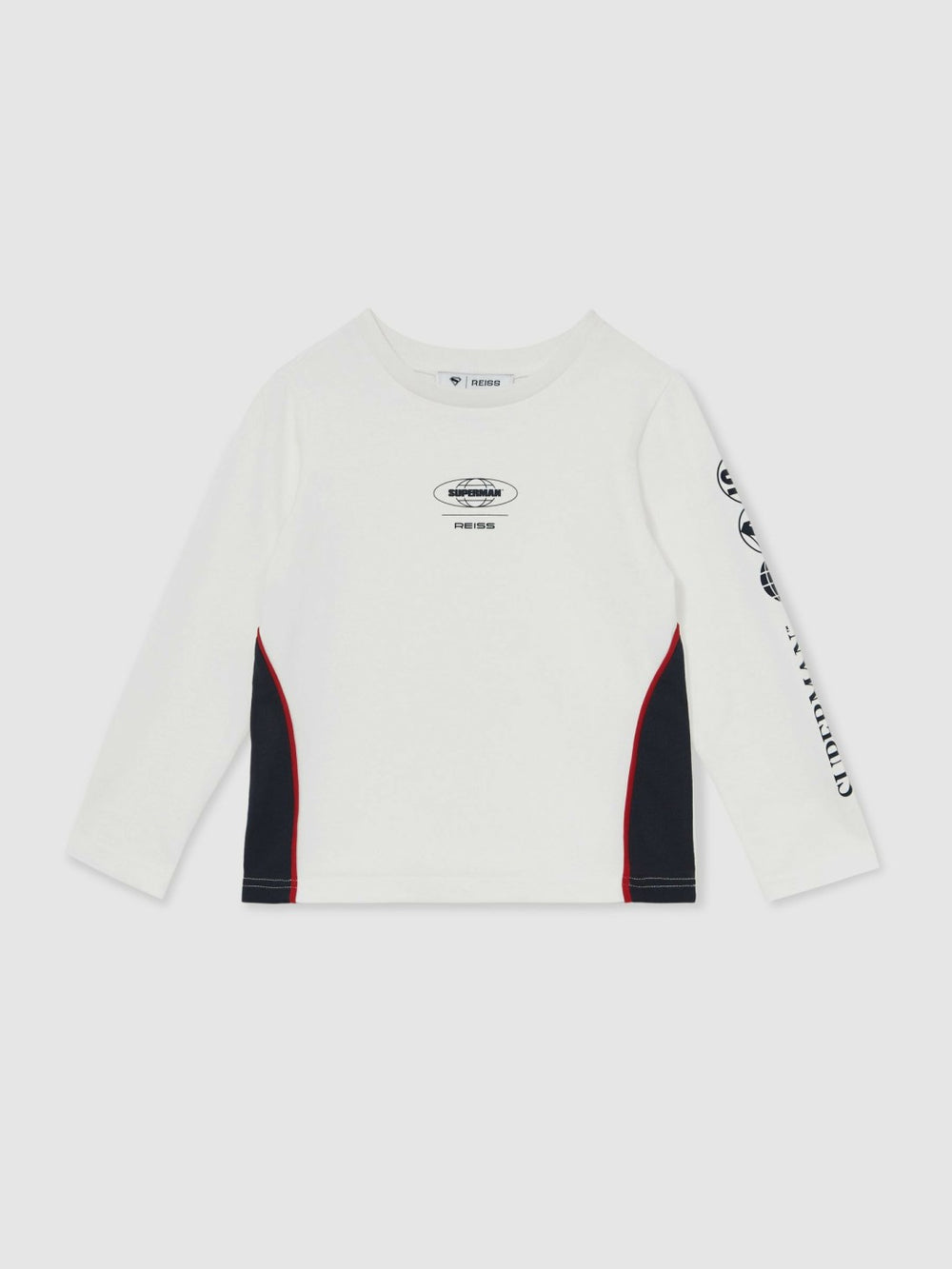 Reiss | 9-13 yrs Superman Cotton Logo T-Shirt in White