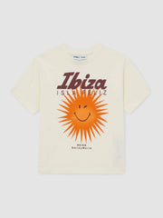Reiss | 3-9 yrs SmileyWorld Sun Motif T-Shirt in Off White