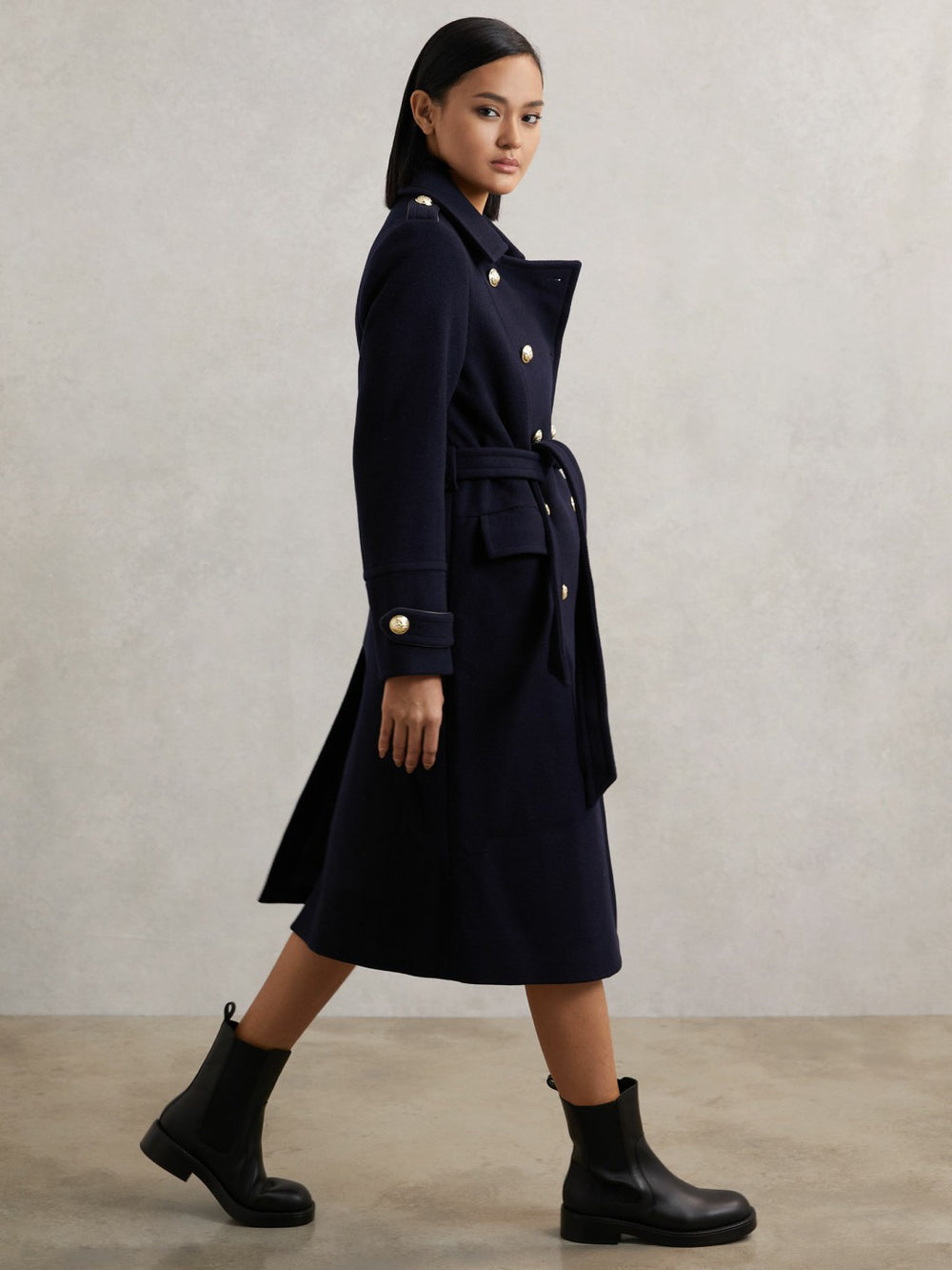 Reiss | Leather Chelsea Boots in Black