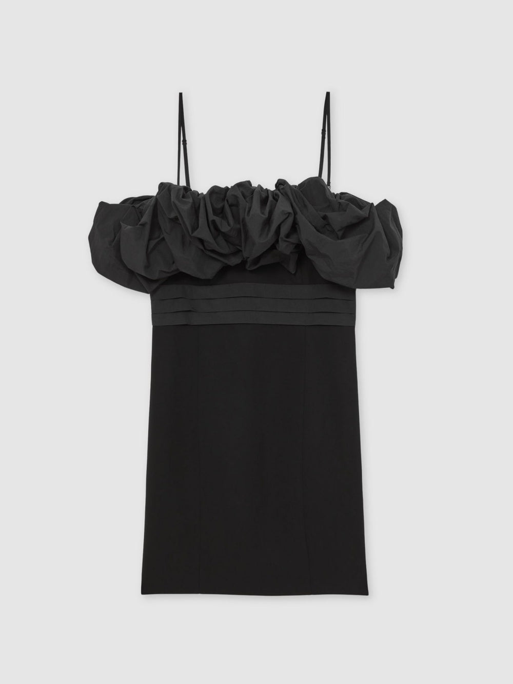 Reiss | Sculptural Strapless Mini Dress in Black