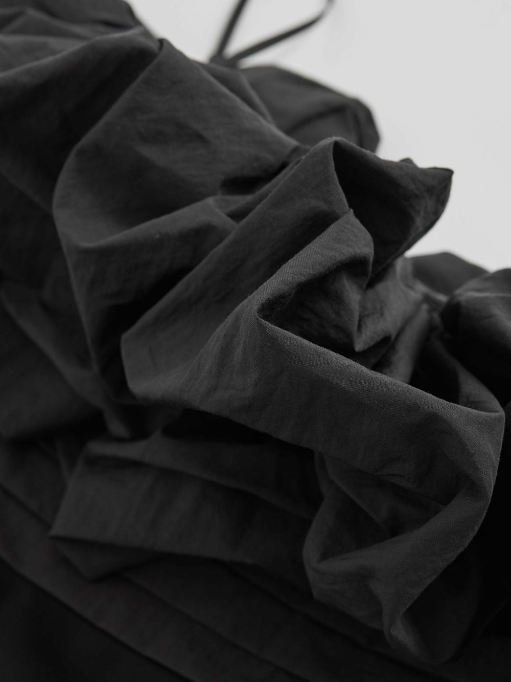 Reiss | Sculptural Strapless Mini Dress in Black
