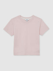 Reiss | 13-14 yrs Cotton Crew Neck T-Shirt in Pink